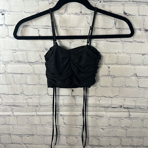 👗 Tiger Mist Black Bandage-Style Top - Size XS - Very Flattering - Picture 4 of 4